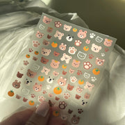 Coffee Brown Bear DIY Digicam Sticker