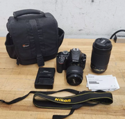 Nikon D3400 DSLR Camera Bundle w/ 18-55mm, 70-300mm